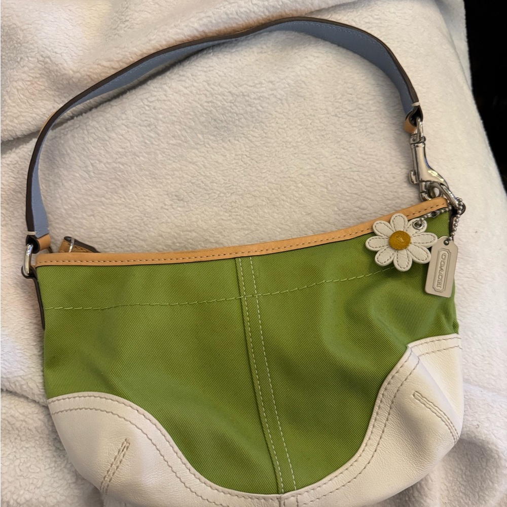Vintage Coach Green Soho Hobo Shoulder Bag